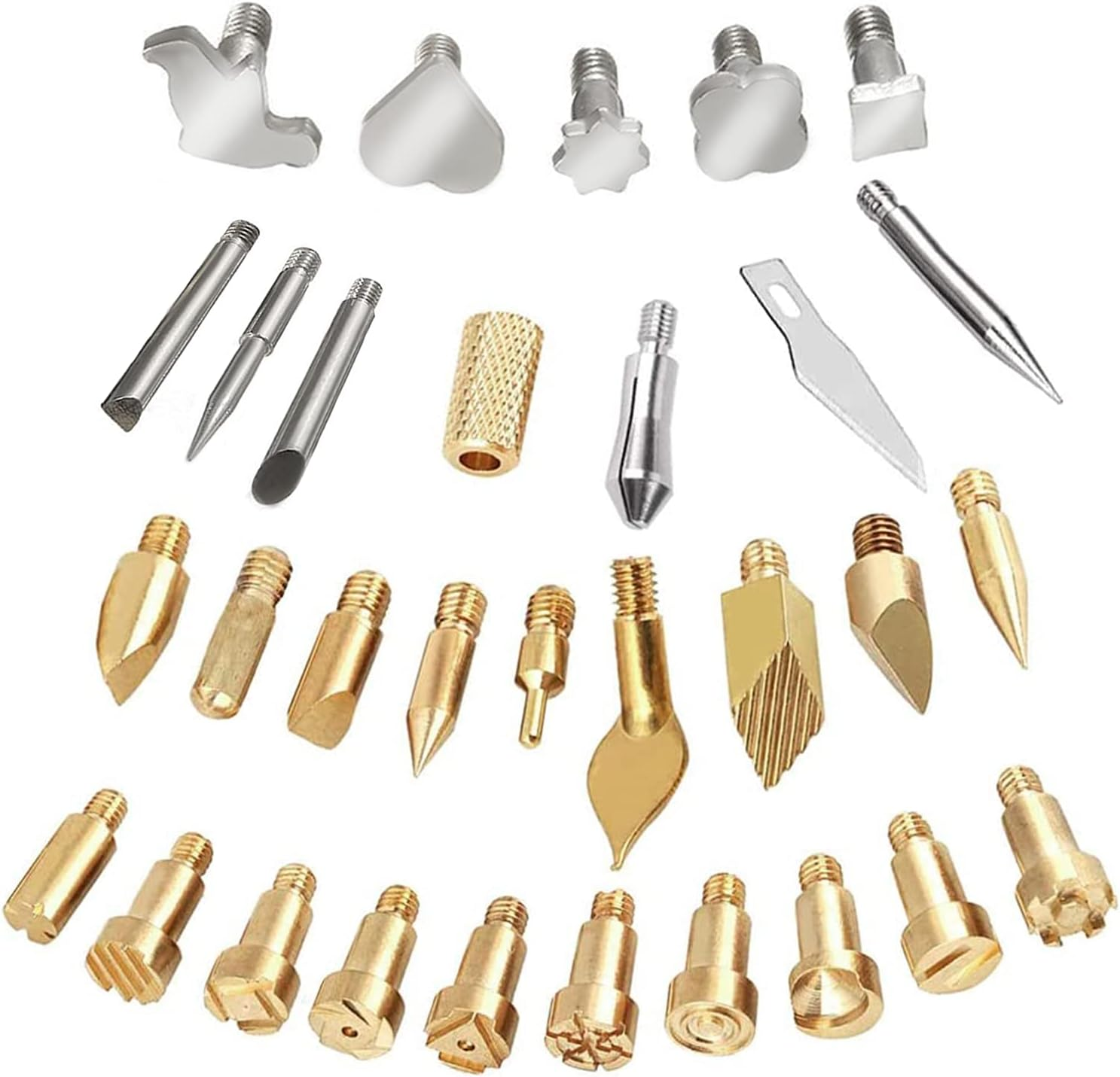 Masterspec 37PC 30W Wood Burning Pen Set Electric Soldering Iron Kit Iron Burner Hobby Kit