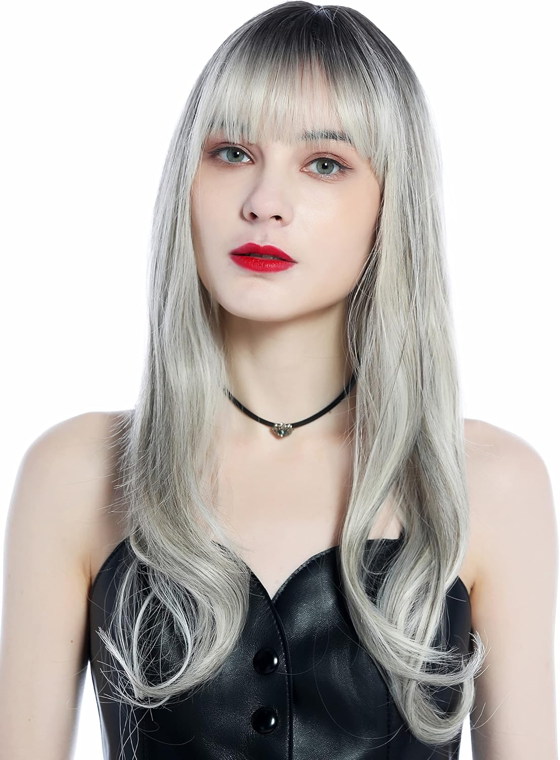 WIG ME up - LC271N-3-8/60A/80/88 Women'S Wig Long Straight Ombre Balayage Highlighted Brown Light Blonde image number 3