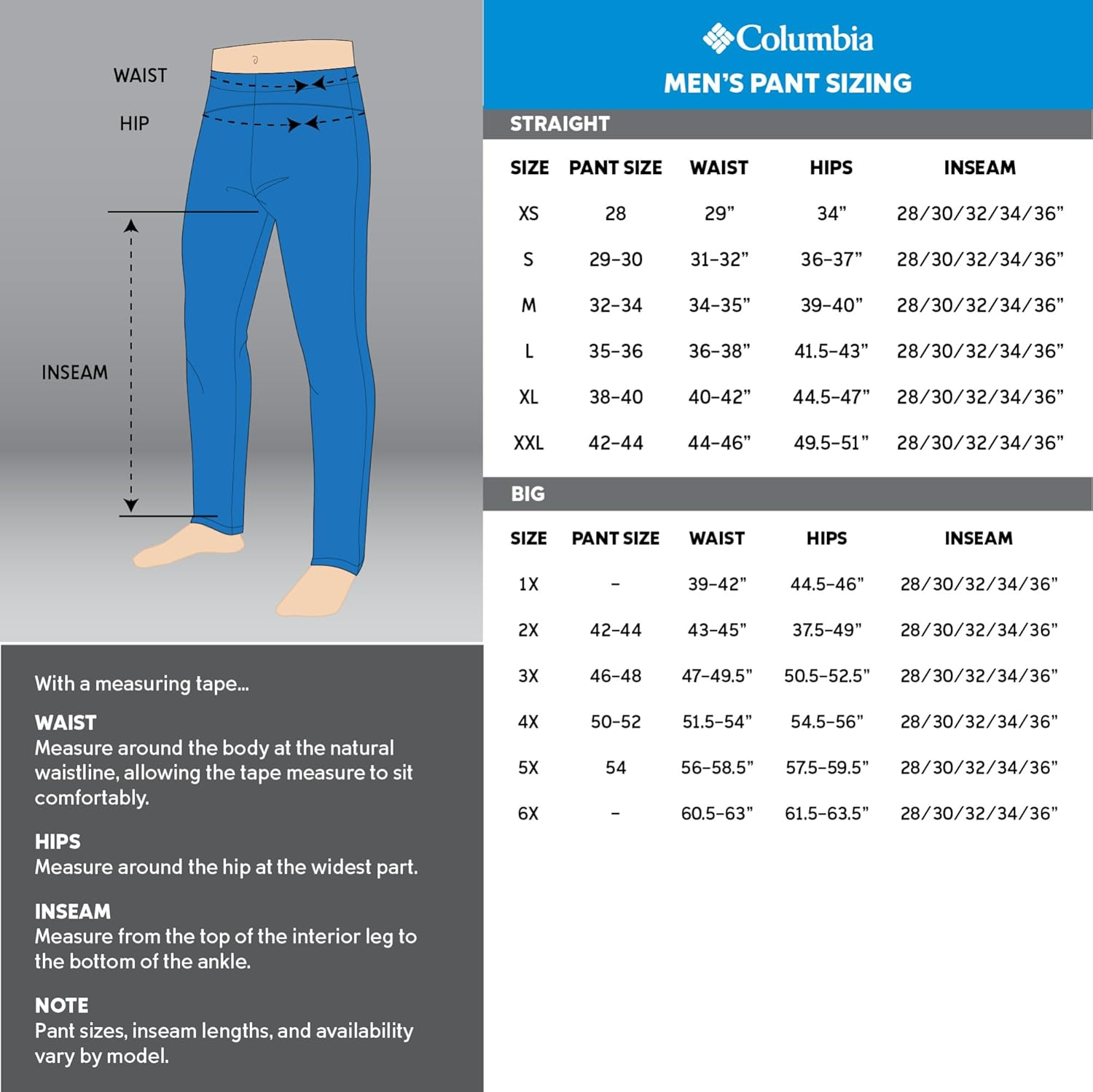 Columbia Men'S Big and Tall Rapid Rivers Pant DD image number 3