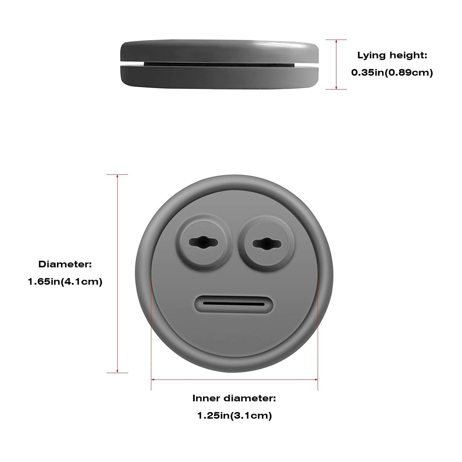 BBQ Thermometer Grommet Kit (4 Pack) - High Temp Silicone Probe Port Seal for Weber Smokey Mountain 14"/18"/22" - Replacement Grill Accessories