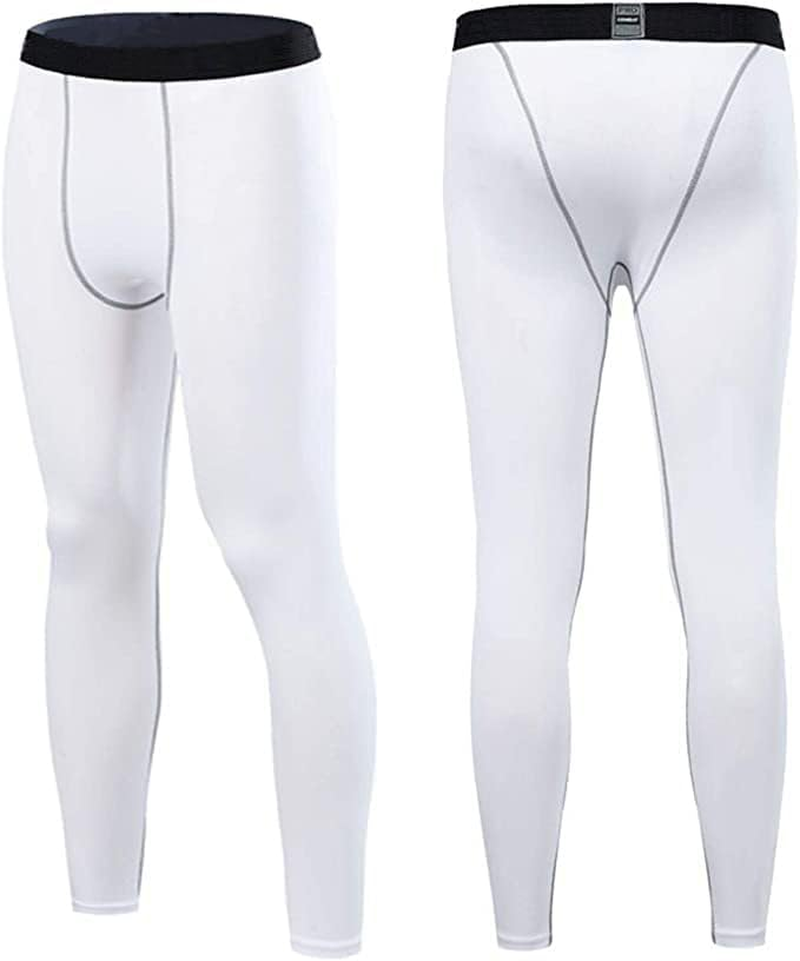 Men&rsquo;S Compression Pants Athletic Compression Leggings Sports Tights Fit Running Base Layer Workout Basketball Gym image number 5