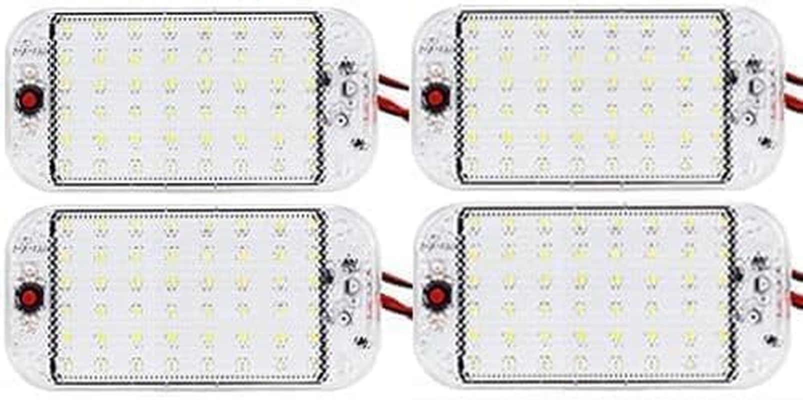 12V LED RV Lights with On/Off Switch - 5W Daylight 500LM, Interior Lighting for RV Van Trailer Camper Boat - Pack of 4 image number 2