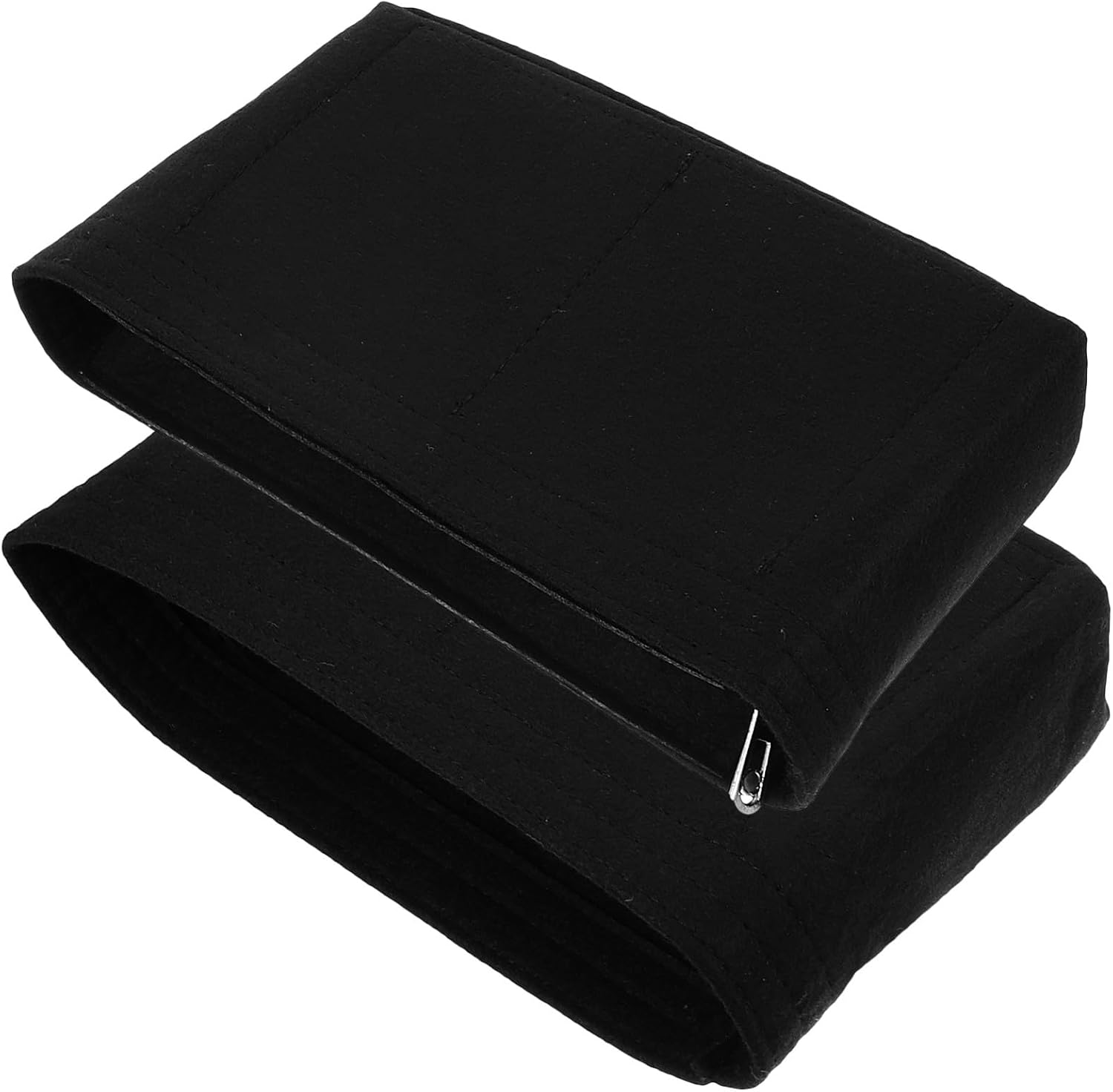 Yardwe 2Pcs Felt Purse Organizer Insert Bags with Zipper and Open Top, Tote Bag Liner for Women&rsquo;S Handbags, Purse Insert Organizer for Travel and Daily Use image number 1