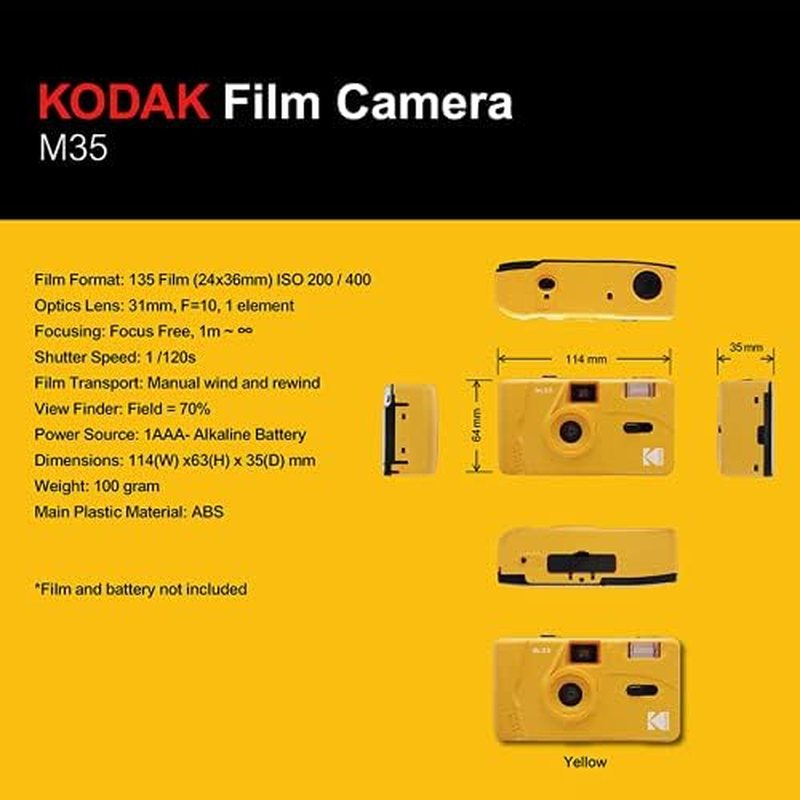Kodak M35 Film Camera, Black image number 2