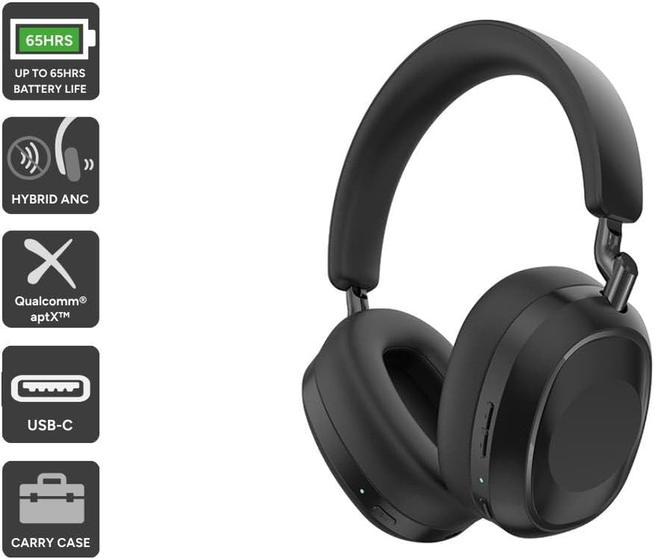 Kogan NC45 Ultra Hybrid Active Noise Cancelling Over-Ear Headphones - KANC45ULBLK image number 2
