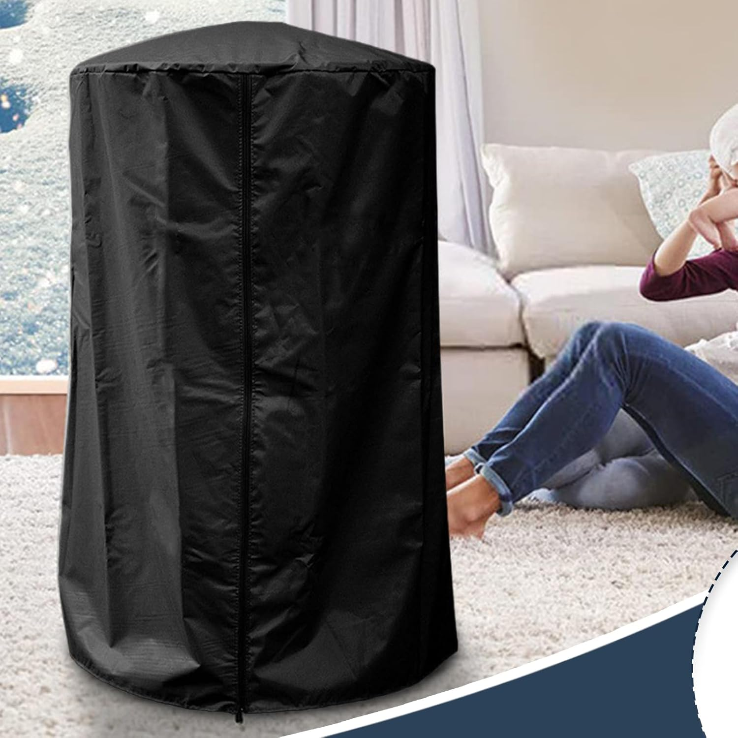 Downspout Splash Silencer - 6.6X29.97Cm Metal Cotton Noise Reducer, Adjustable Gutter Guard Insert, Outdoor Drainage Ditch Dampener | Rain Noise Reduction for Park Garden Yard Backyard Patio - Black image number 6