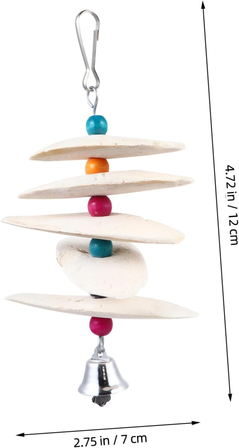 BESPORTBLE Natural Cuttlebone Toys for Pet Birds Parrot Chewing Toy Bird Beak Sharpener image number 6