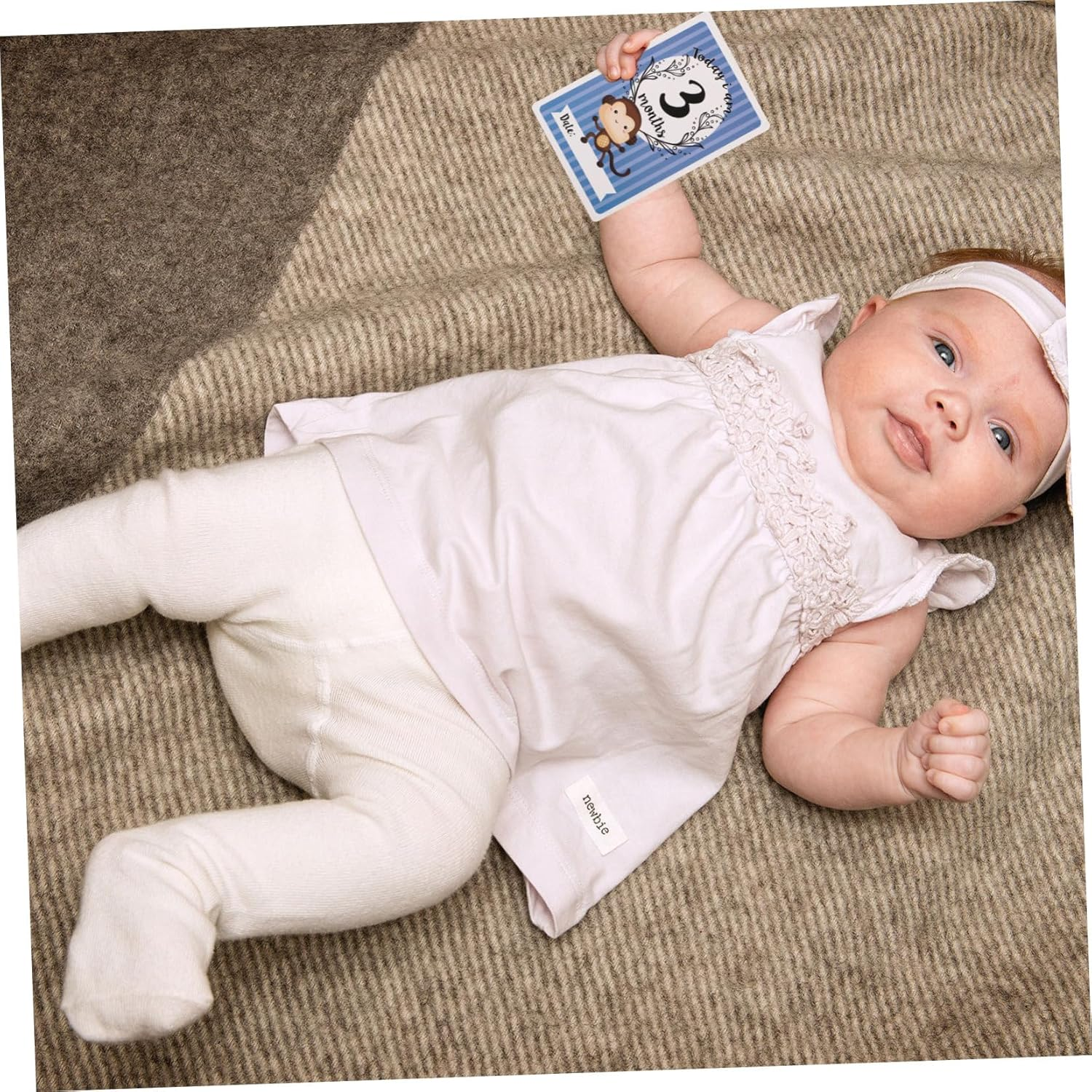 12Pcs Animal Milestone Cards Newborn Milestone Cards Monthly for Photography Boy Gifts image number 1