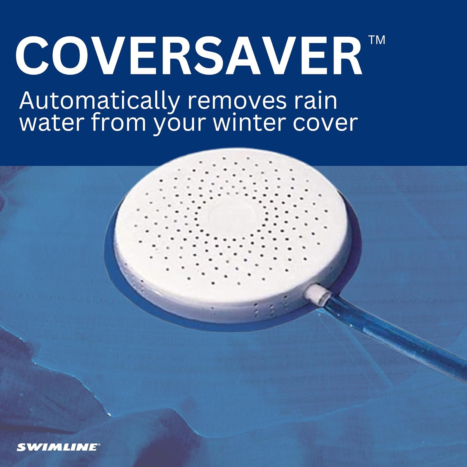 SWIMLINE HYDROTOOLS Original Submersible Pool Cover Water Siphon Pump Automatic Removal for above Ground Swimming Pools, Covers, & Hot Tubs Winterizing Kit |Non Electric Drain Hose Cover Saver 5436 image number 6