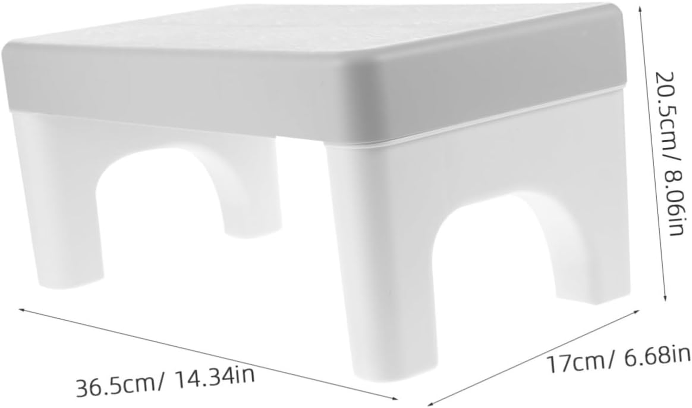 EXAOMBLE Bathroom Stool Step Stool for Boys and Girls Adults Foot Toilet Cubicle Legs Easy to Carry Space-Saving image number 1