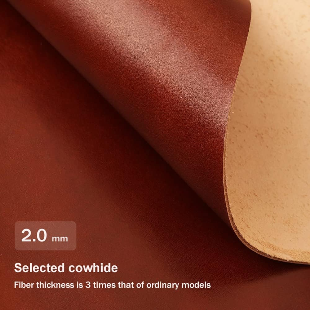 Ontto Key Fob Cover Fit for Mini Cooper F54 Clubman F55 F56 F57 F60 Countryman 3 Buttons Vegetable Tanned Leather Key Case Keychain Keyring Keyless Accessories Brown - Black image number 7