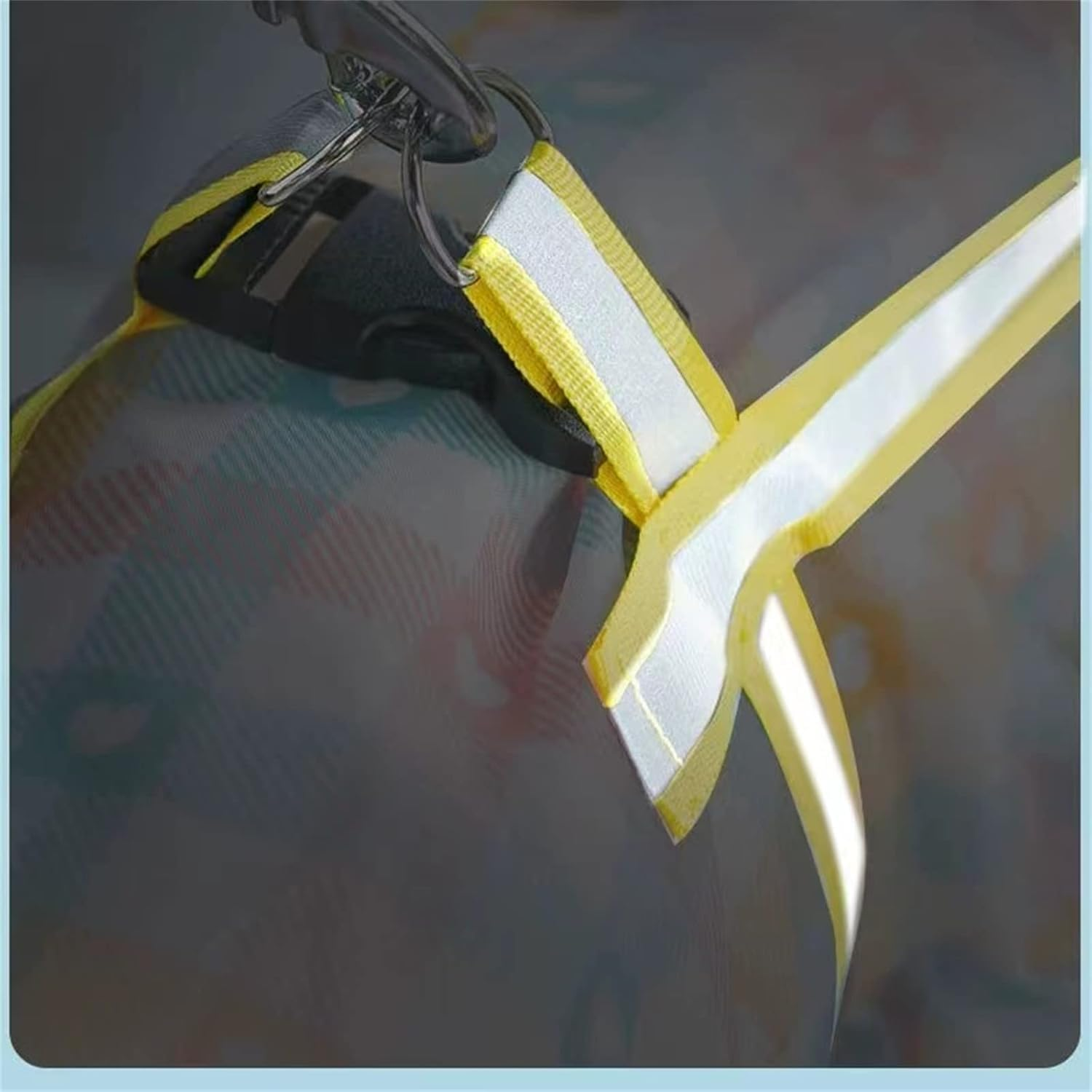 Full Cover Pet Raincoat,Waterproof Dog Raincoats with Hood for Small Medium Large Dogs,Poncho with Reflective Strap, Lightweight Rain Jacket with Leash Hole (Yellow, L) image number 3