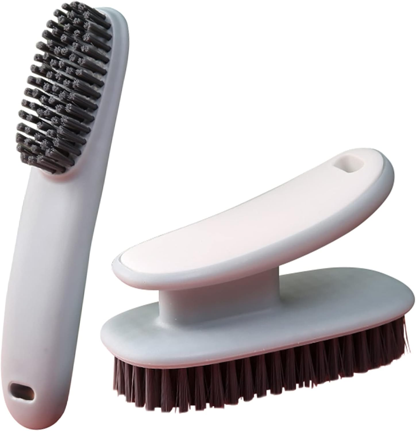 Household Small Scrub Brushes Laundry Cleaning Board Brush Easy Grip Shoe Brush Soft Bristle Brush Household Cleaning Clothes Shoes Scrubbing Cleaning Supplies for Stains 2 Pack image number 3