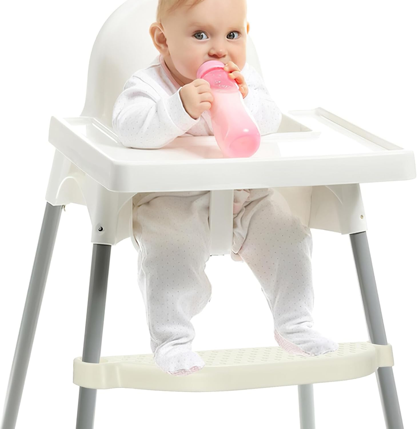 UPKOCH Footstool Highchair Footrest Attachment Plastic Footrest Replacement for Dining Chairs and Desks Sturdy Wide Platform for Boys image number 2