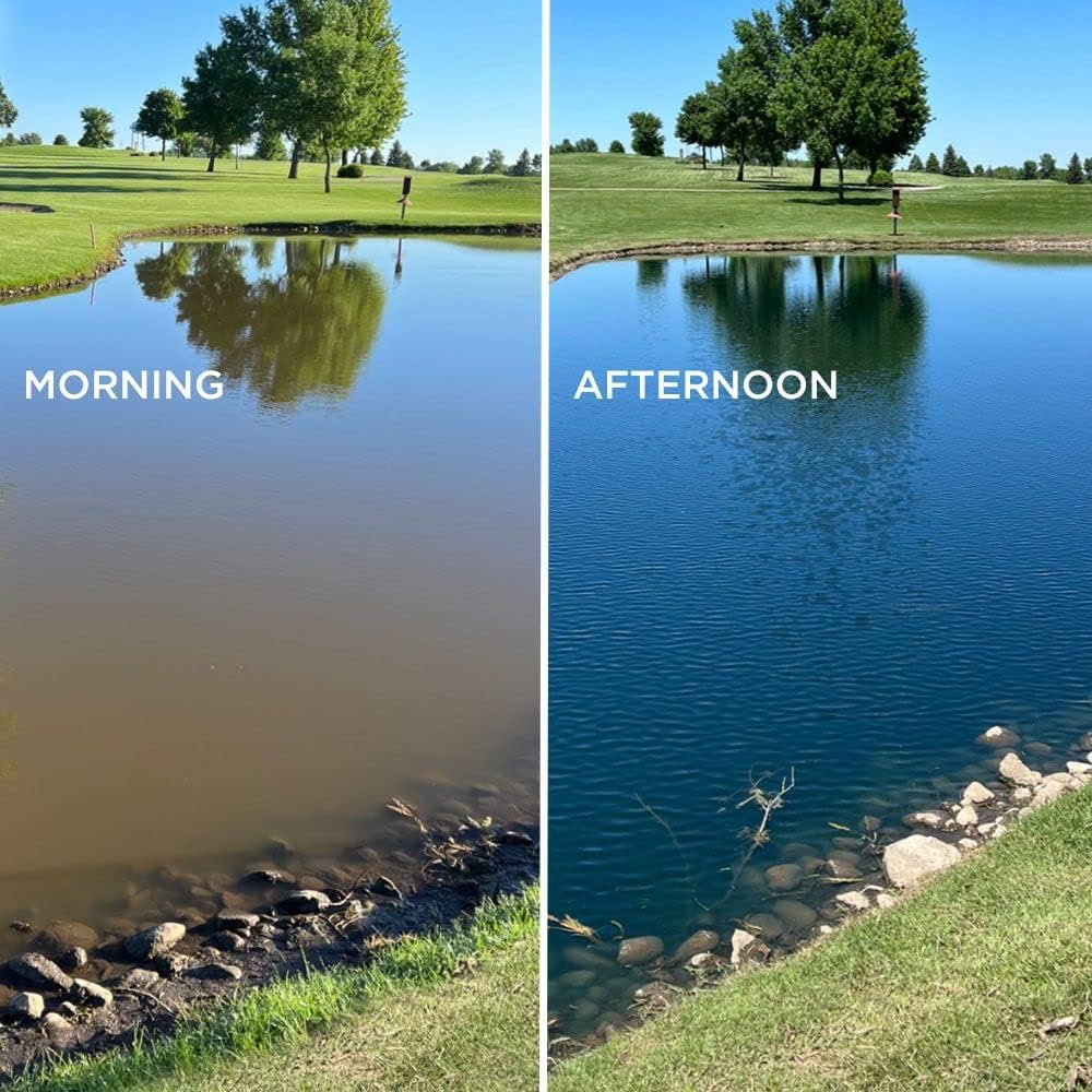 Healthy Ponds 52015 Pond Water Colorant Blue Pourable Granules 17.6 Ounces Treats up to 1.7 Million Gallons image number 1