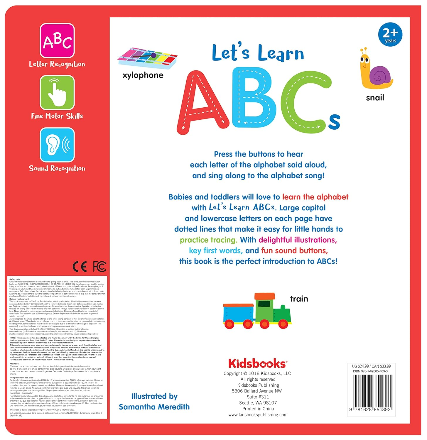 Let'S Learn Abcs-With 27 Fun Sound Buttons, This Book Is the Perfect Introduction to Abcs! (Listen & Learn) image number 3