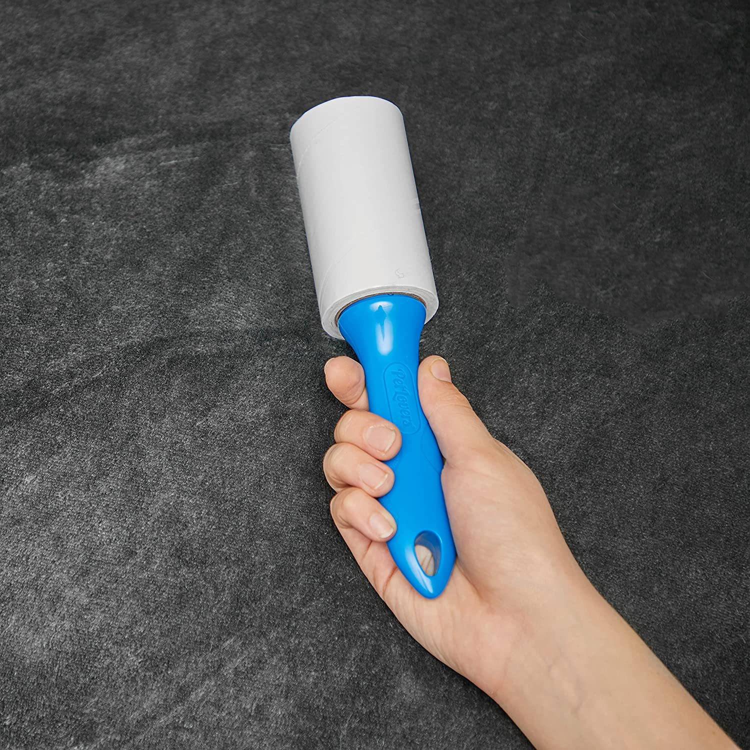 Petlovers Extra Sticky Lint Roller Single Unit 90 Sheets for Pet Hair Removal, Dog and Cat Lint Remover (1 Pack) image number 3