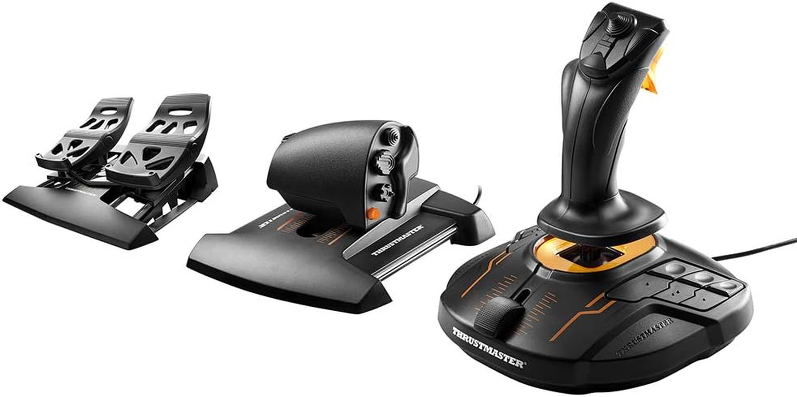 Thrustmaster T16000M FCS Flight Pack - Joystick, Throttle and Rudder Pedals for PC image number 2