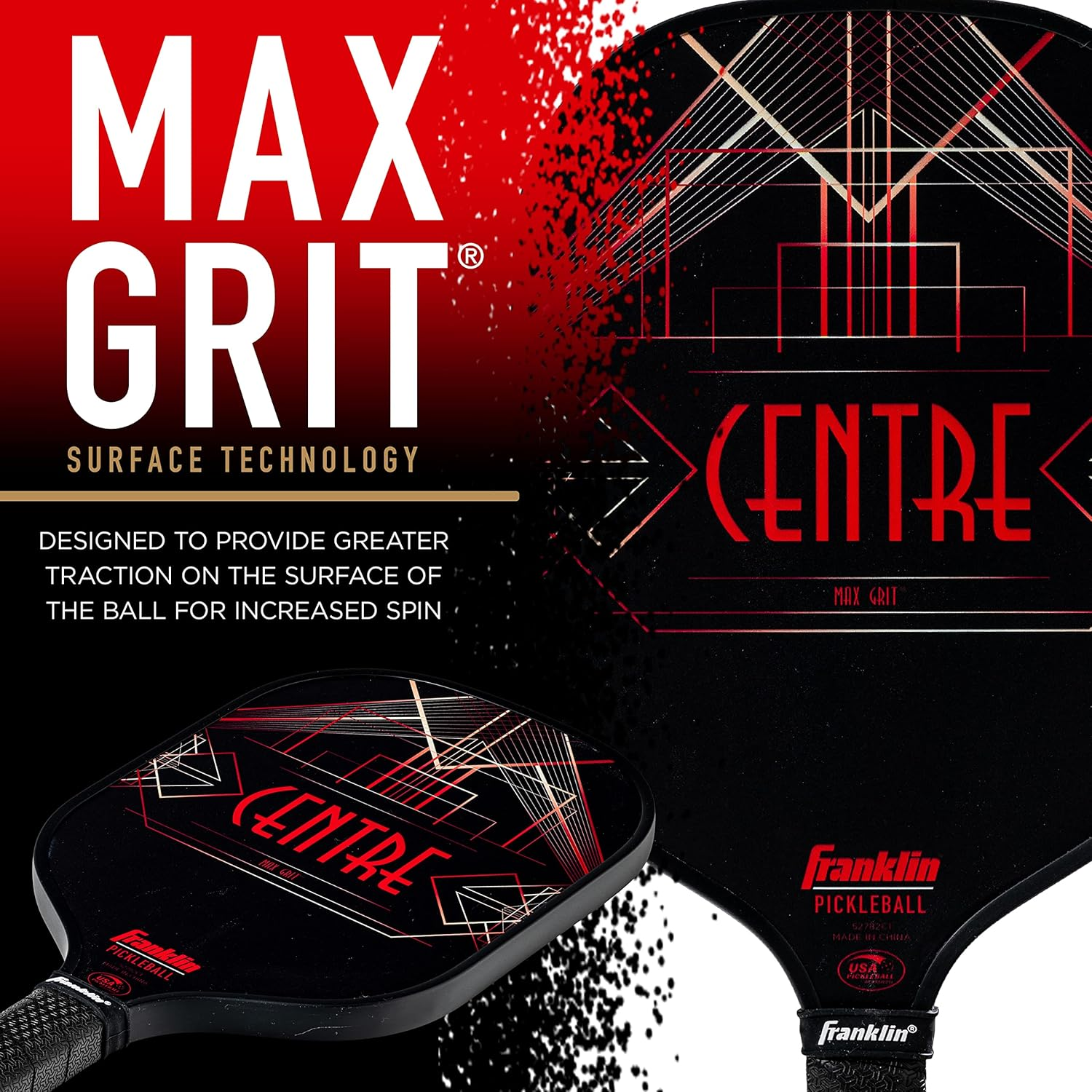 Franklin Sports Pro Pickleball Paddle - Aspen Kern Pro Tournament Pickleball Paddle - USA Pickleball (USAPA) Approved Carbon Fiber Pickleball Racket image number 4