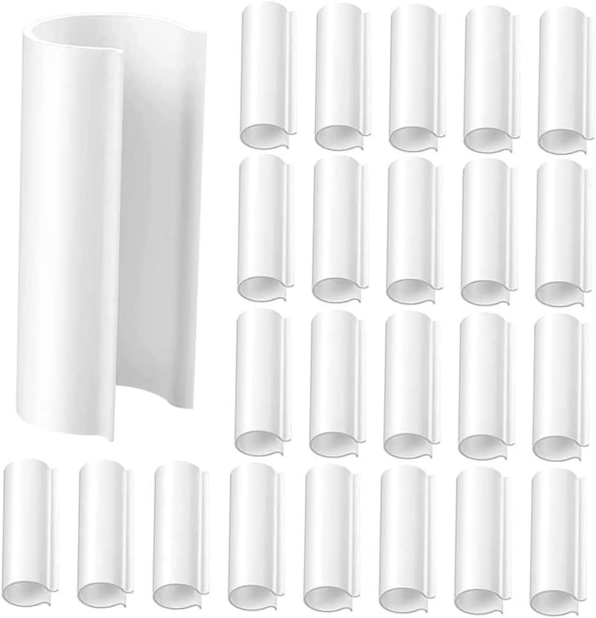 TEHAUX 32Pcs Greenhouse Frame Clips Durable Tarp Film Clamps for Gardening High-Temperature Resistant Quick Easy Attachment for Farmers Gardeners