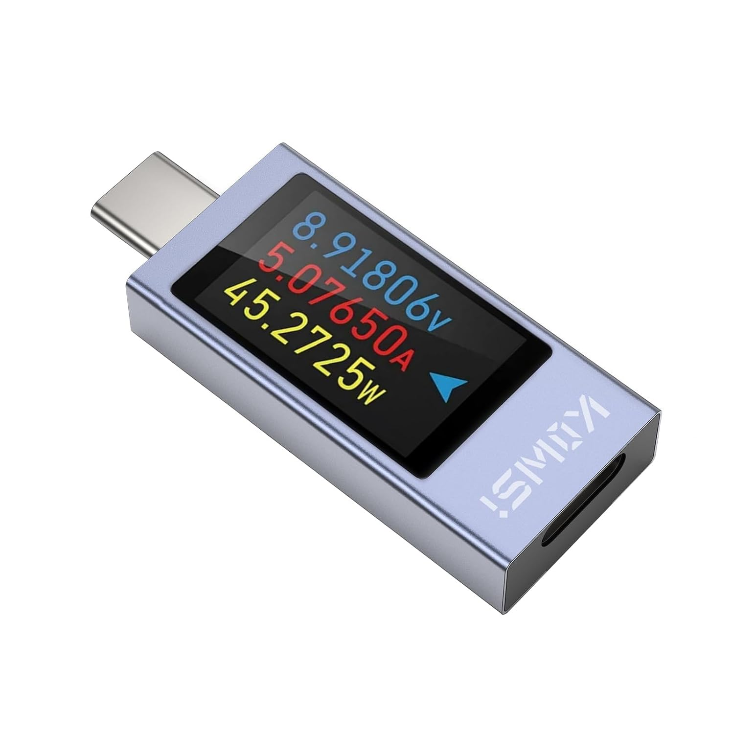 MAEZOE USB C Tester Power Meter with Colorful LED Display, DC 4-30V 0-12A Type C Voltage and Current Tester Meter, Battery Capacity, Working Time Ammeter Voltmeter USB Cable Charger Detector image number 4