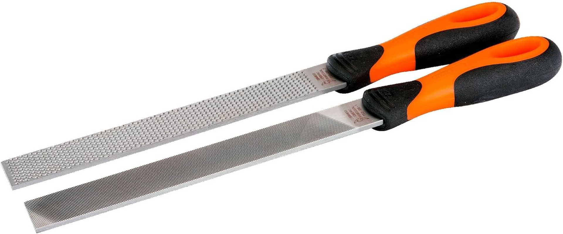 Bahco Ergo Homeowner'S Wood and Metal Files with Two-Component Handle, 200 Mm Length