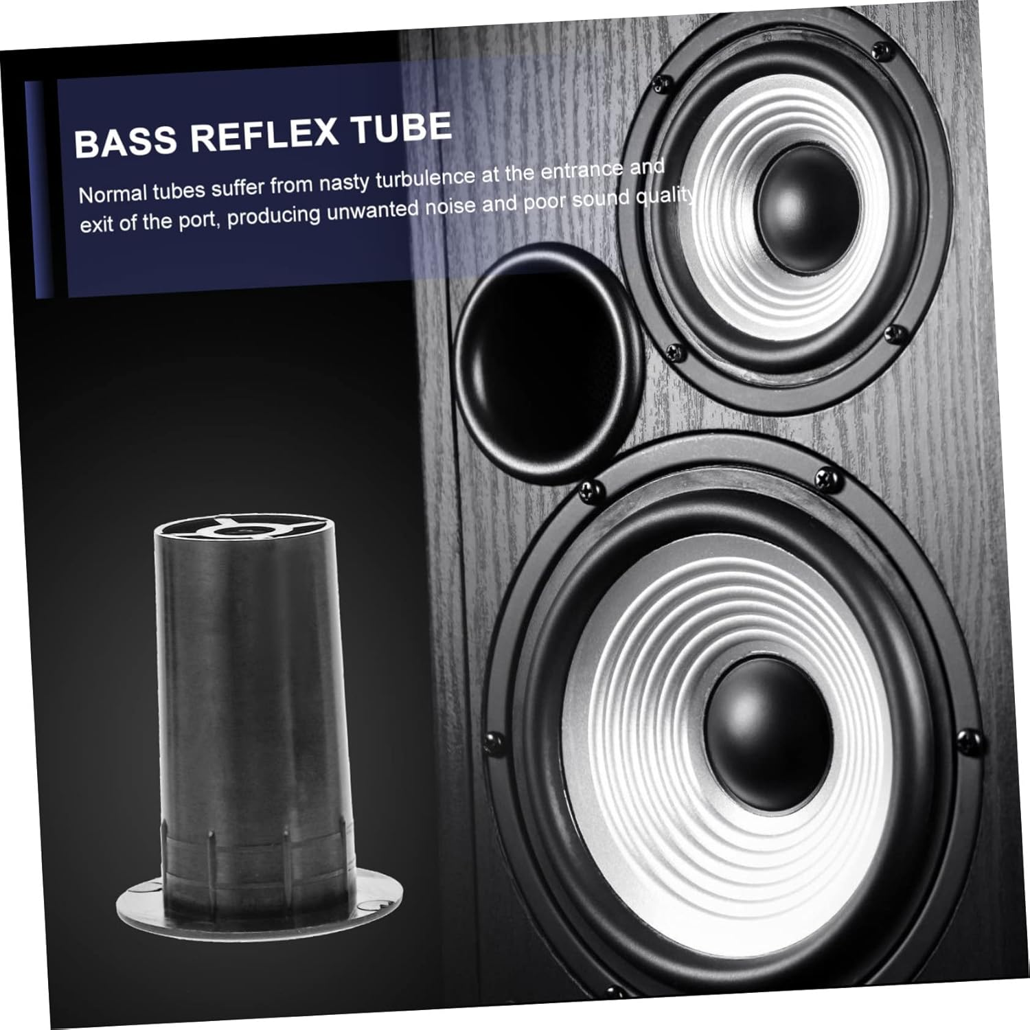 LALAFINA 8Pcs Bass Reflex Tube Speaker Port Tube Replacement for Subwoofer Speaker Cabinets Home Audio Sound Enhancement image number 3