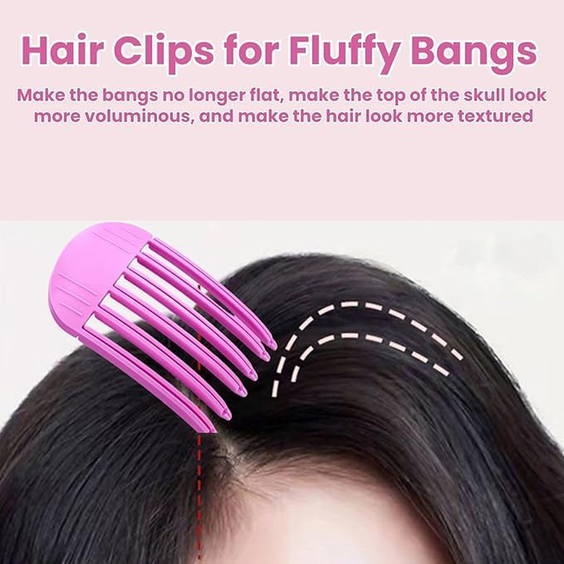 2Pcs Wind Shaping Styling Combs for Fluffy Bangs,Volumizing Hair Root Lifting Combs,Fluffy Bangs Hair Shaping Comb,Volume Clip Root Lifting Hair Clip Wind Shaping Styling Comb,Hair Root Lifting Comb image number 4
