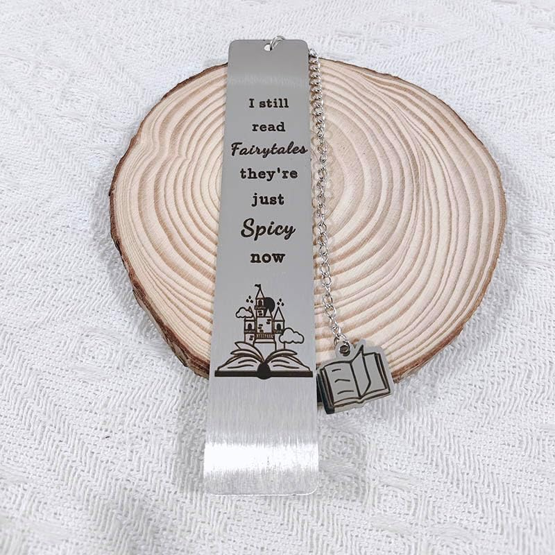 RFTWXHPN Bookmark: I Still Read Fairytales They'Re Just Spicier Now, Stainless Steel, 1 Piece image number 1