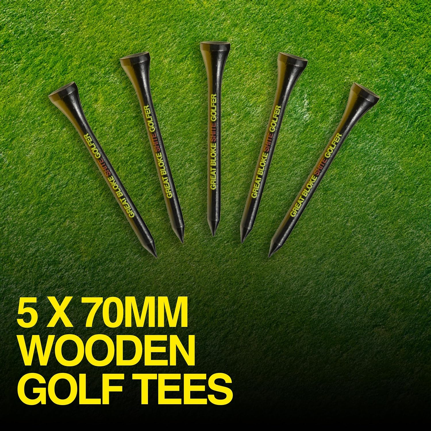 Shanker Golf Balls Gift Set - Shite Golfer Starter Pack - Sleeve of 3 Balls, Ball Marker & Wooden Tees Set - Perfect Funny Gift for Golfers - Funny Rude Horrible Golf Balls Set - Novelty Golf Gift image number 5