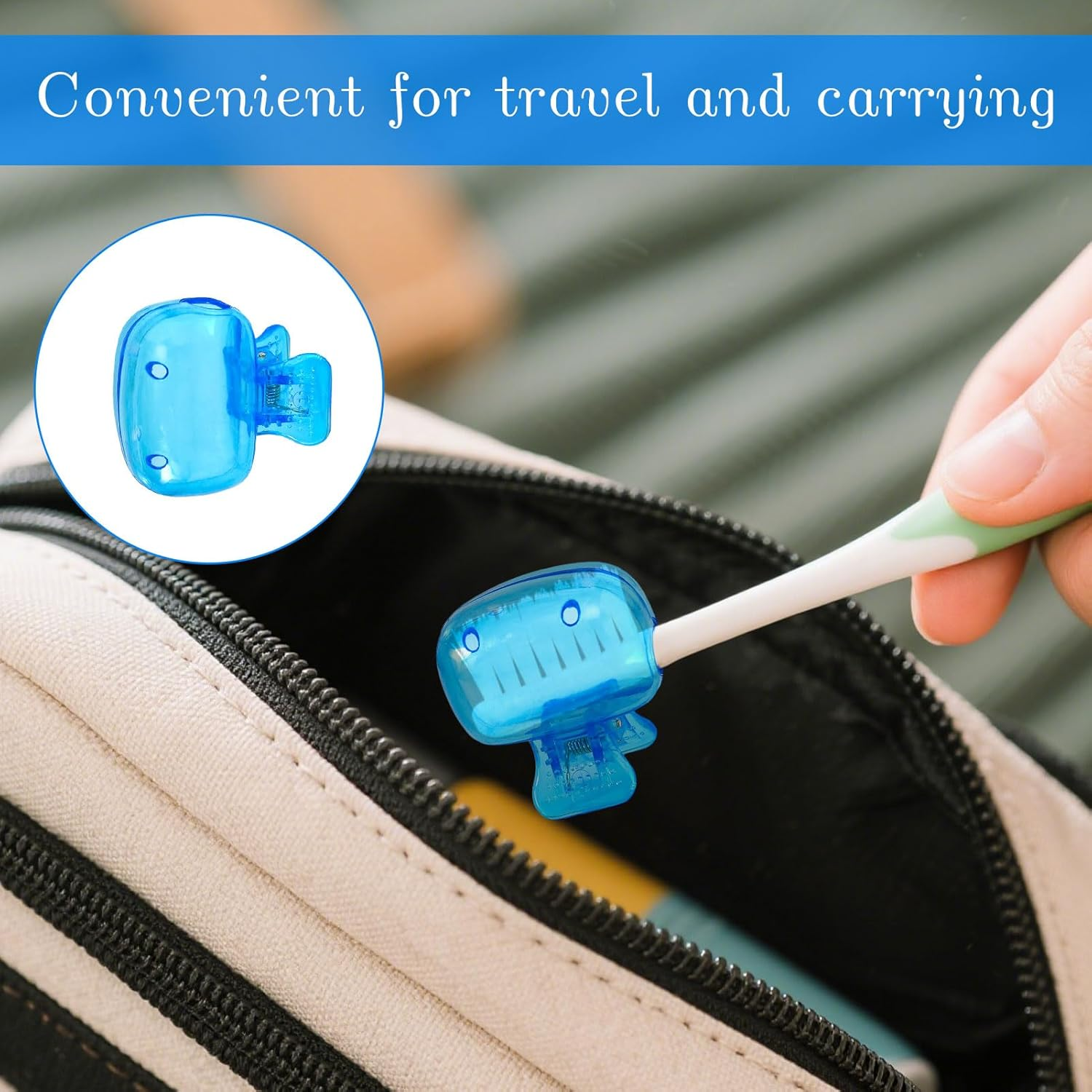 Toothbrush Cover, 10Pcs Tooth Brush Cover, Toothbrush Head Cover, Electric Tooth Brush Headcovers, Travel Brushhead Covers, Ideal for Home, Household Travel, Bathroom, Camping, School image number 4