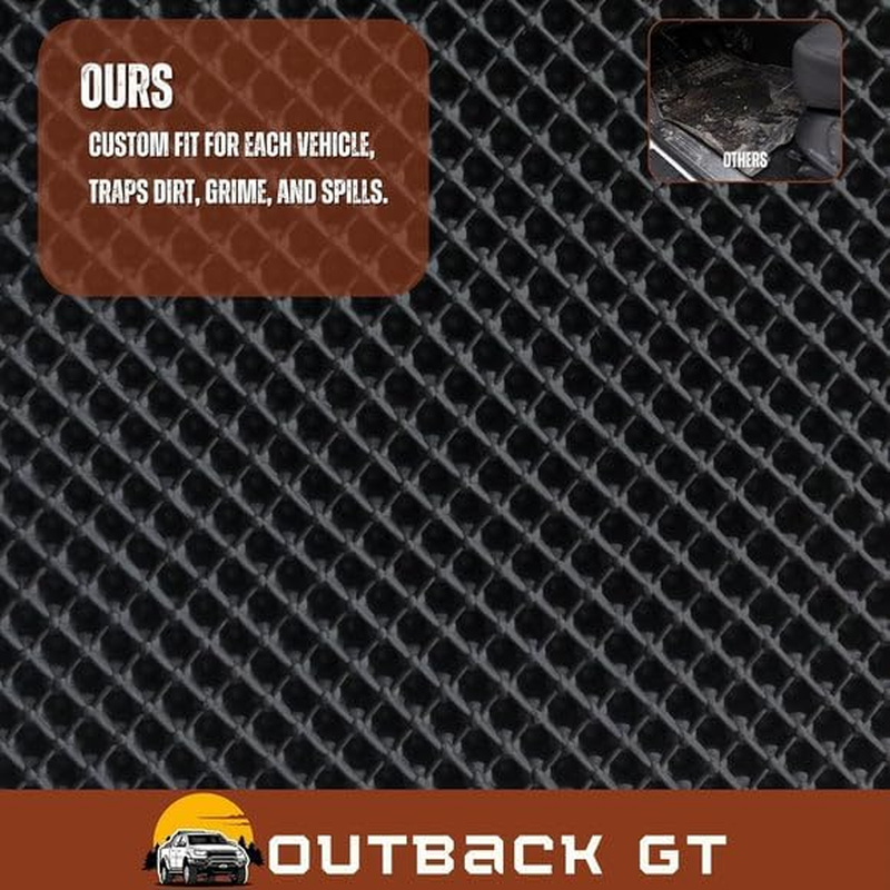 Outback GT 6D Diamond Custom-Fit Car Floor Mats, Compatible with for Toyota Yaris 2005-2010 | Heavy Duty | Anti-Slip | All Weather Protection | Car Accessories - Black image number 3