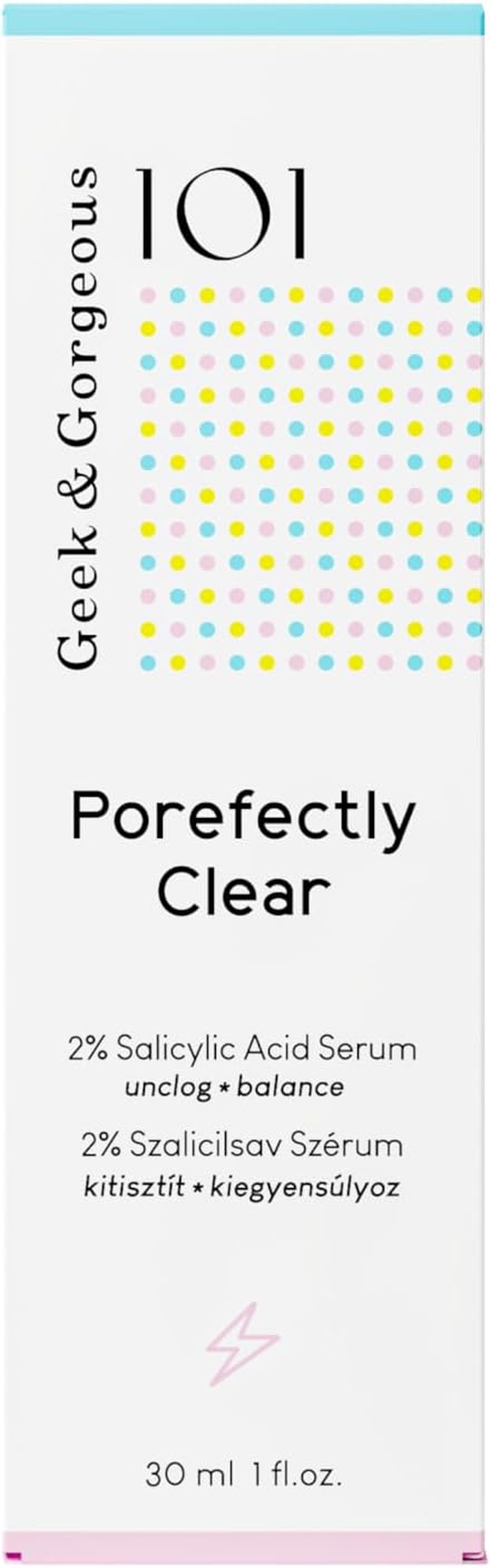 Geek & Gorgeous Porefectly Clear Pore Refining Serum with 2% Salicylic Acid and Sarcosine for Clearer Skin for Combination and Oily Skin 30 Ml image number 1