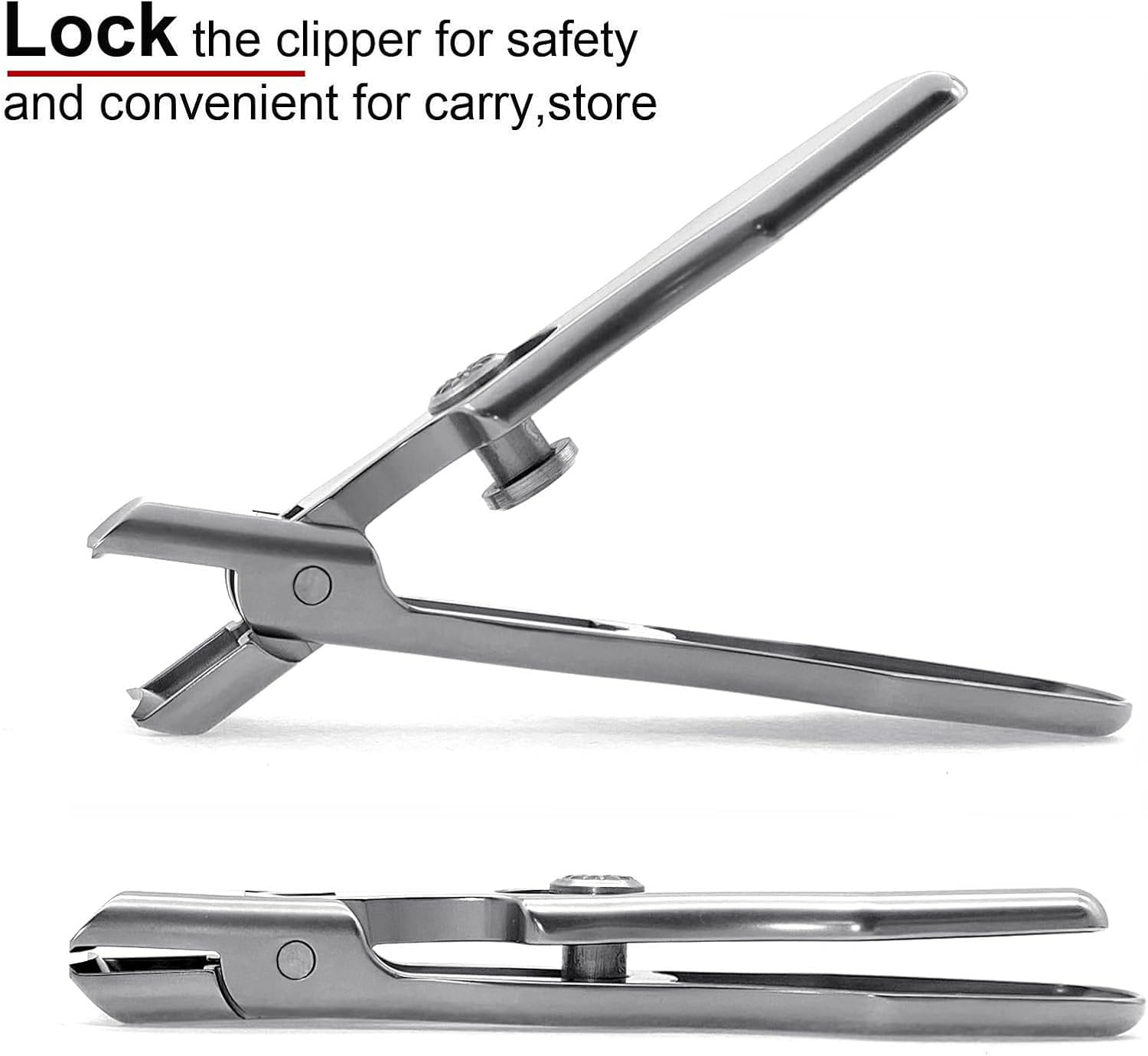 Vervesourced Professional Nail Clippers Kit with Toenail Clippers, Curved and Slanted Nail Clippers Set for Men Toenail Clippers for Seniors Thick Toenails Large Wide Jaw Opening Ultra Sharp image number 1