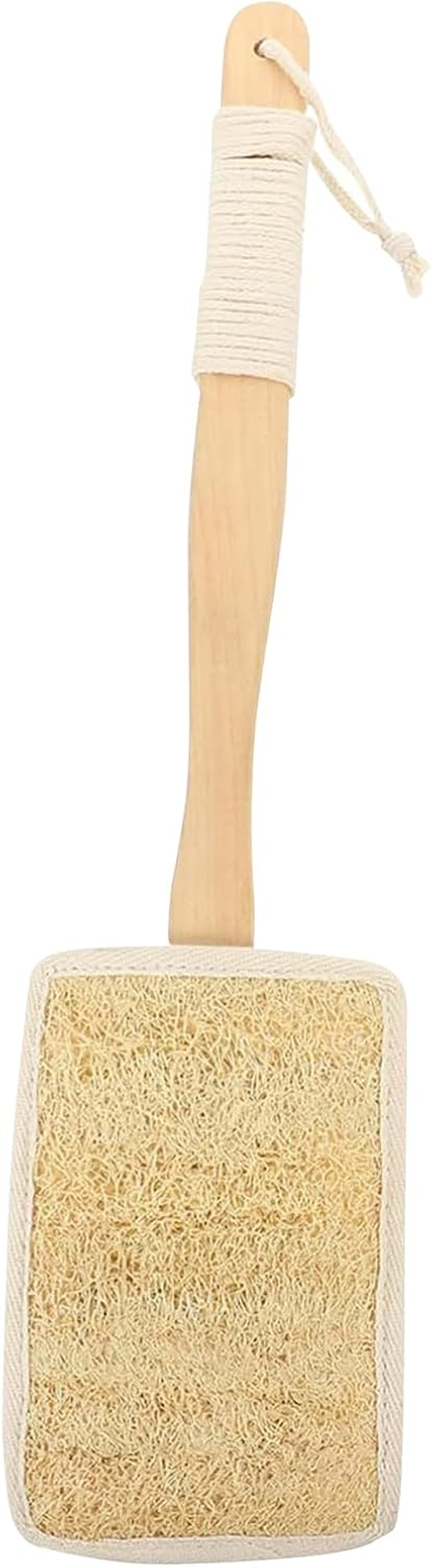 Furtryvl Loofah with Handle | Natural Loofah Bath Brush on a Stick with Luffa Sponge Pads Refills - Deep Cleaning Body Exfoliation Luffa Sponge for Father Mother Men Adults Family Friends image number 3