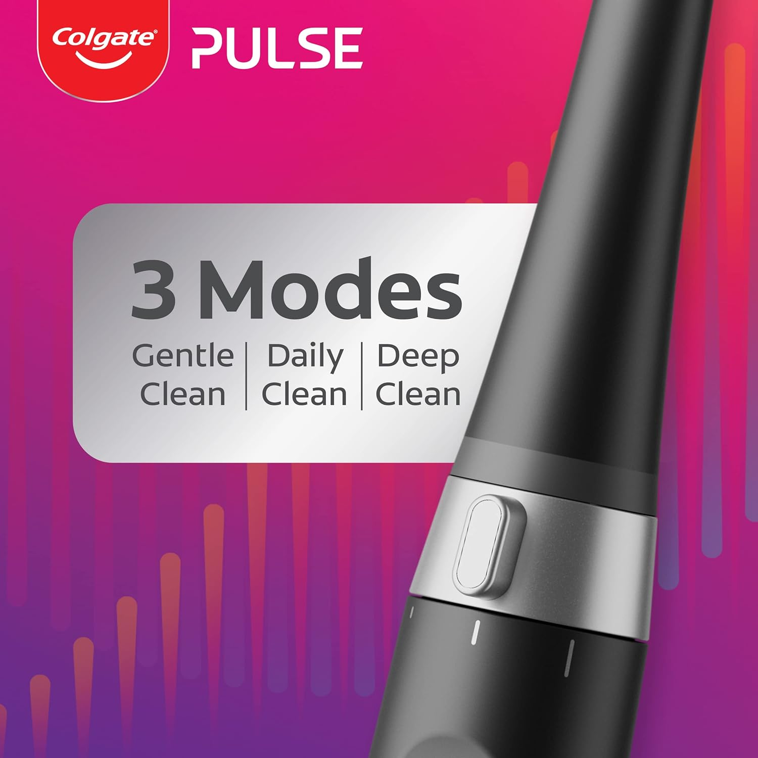 Colgate Pulse Connected Series 2 Deep Clean and Sensitive Electric Toothbrush, 1 Pack with 2 Refill Heads, Plaque Removal image number 3
