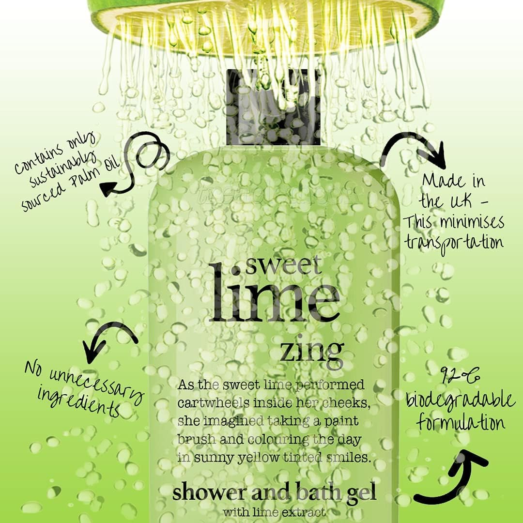 TREACLEMOON Sweet Lime Zing Bath & Shower Gel 500Ml image number 3