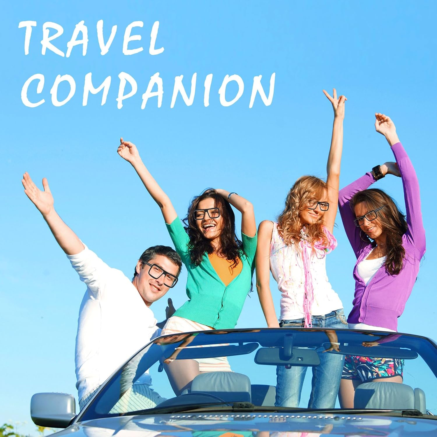 2 Pcs Oversize Eyeglasses, Retro Large Frame Glasses, Thick Black Frames Clear Lens, Square Glasses, Fashion and Costume Accessories, Classic Fake Glasses, Nerd Fun Glasses (Black) image number 1