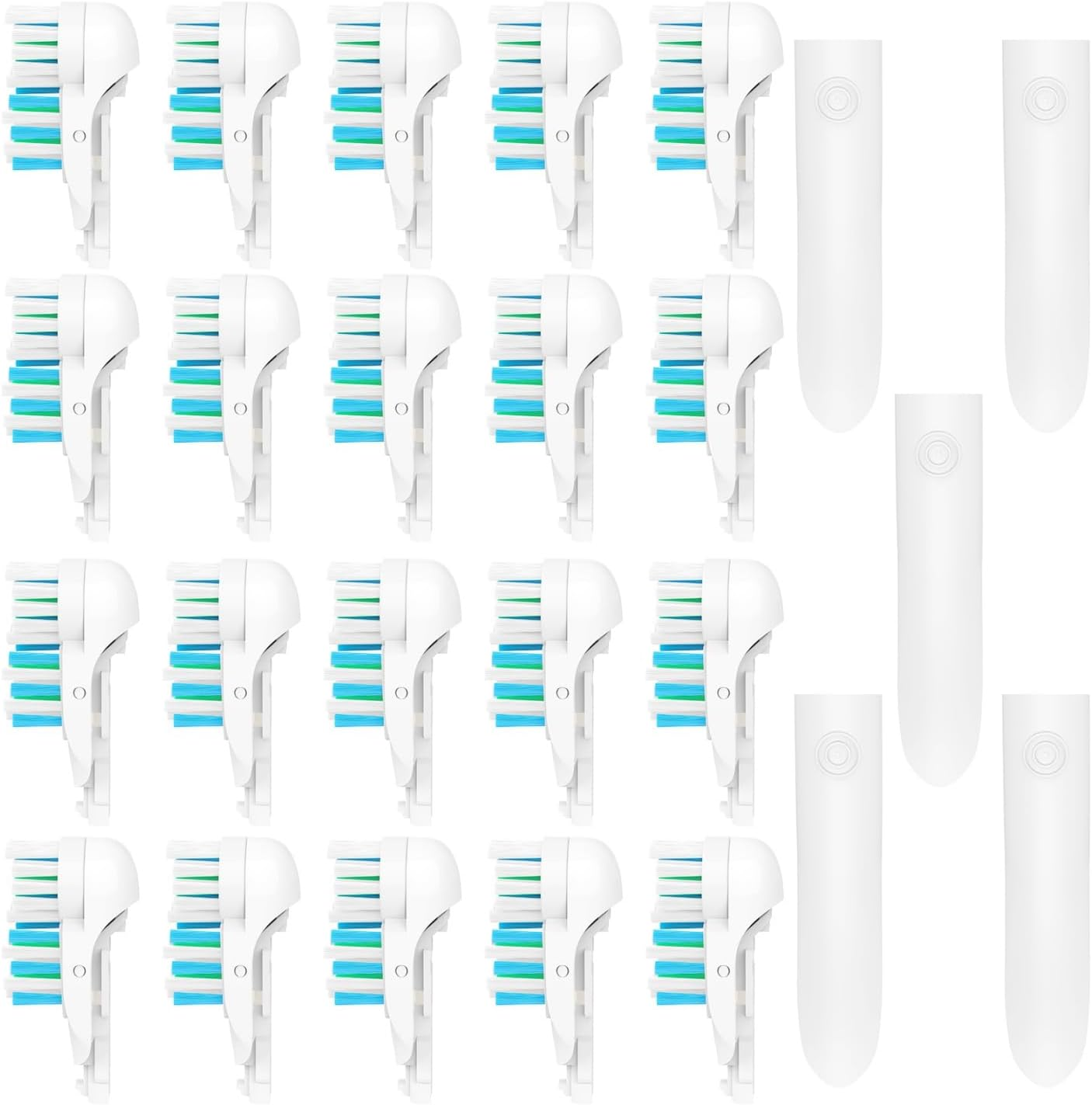 4X Spin Sensitive Toothbrush Dual Clean Cross Replacements Attachments Brush Heads Refill Accessories Compatible with Oral B 4732 3733 4734 Rotating Power Toothbrush Heads & Crisscross Bristles