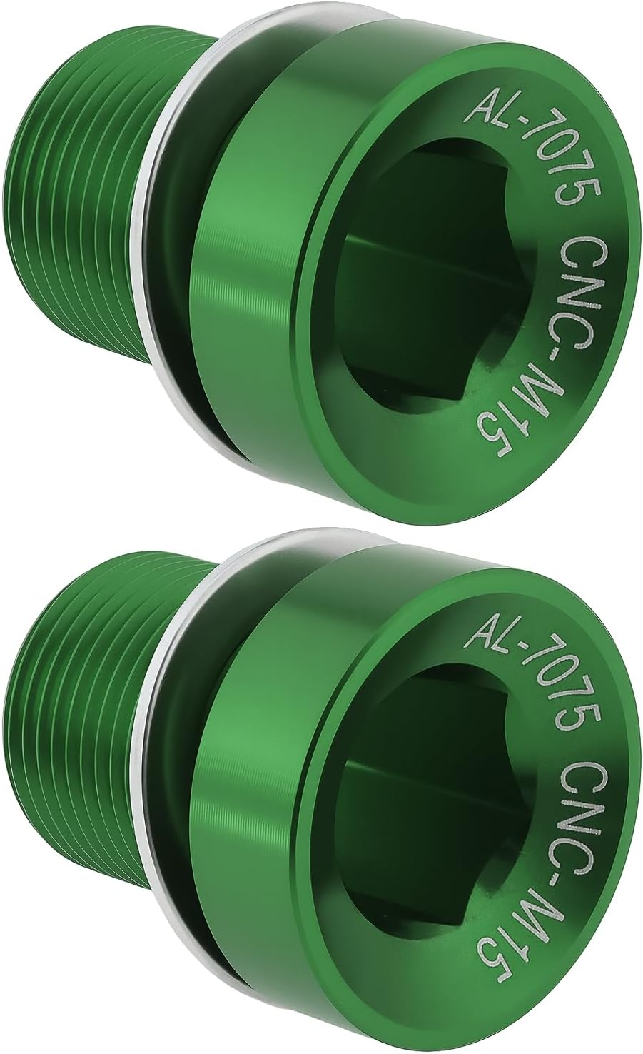 Ecsing 2Pcs Electric Bicycle Axle Crank M15 Bolt Aluminum Alloy Compatible with Bosch E-Bike CX 7075