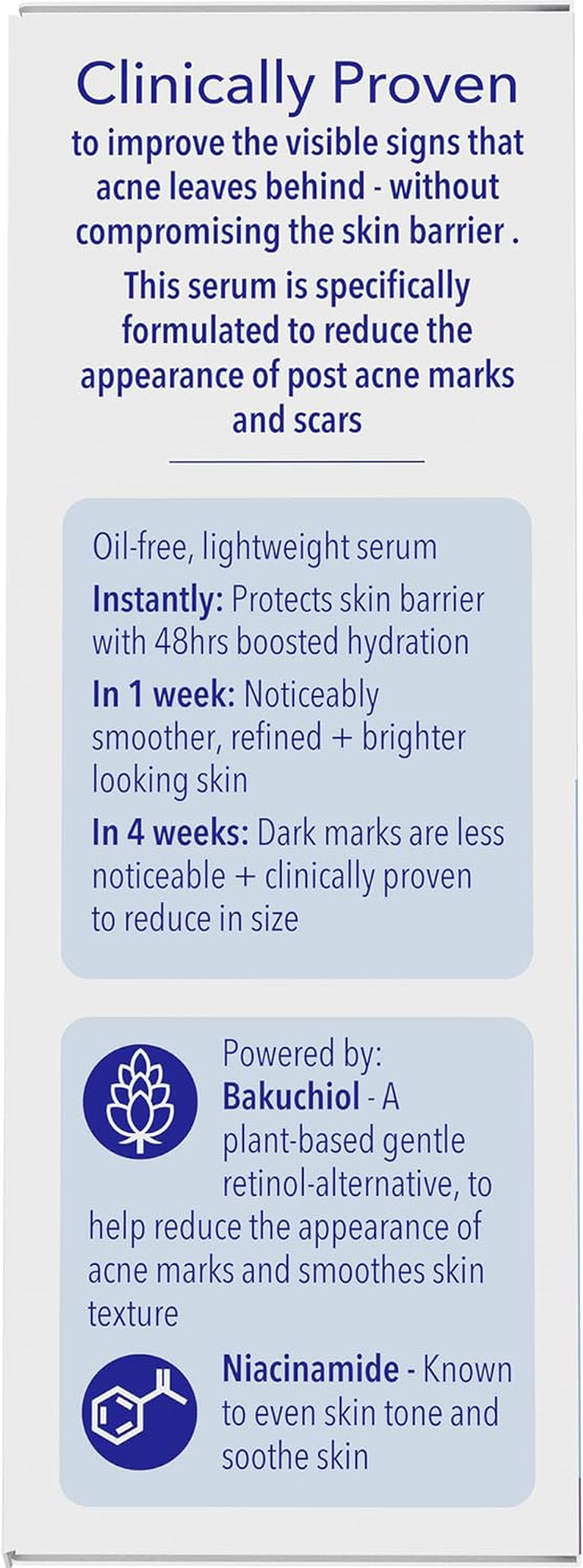 Benzac Post Acne Serum 30Ml, with Niacinamide and Bakuchiol, Reduces Appearance of Post Acne Dark Marks, Evens Skin Tone, Oil Free, Dermatologist Tested image number 5