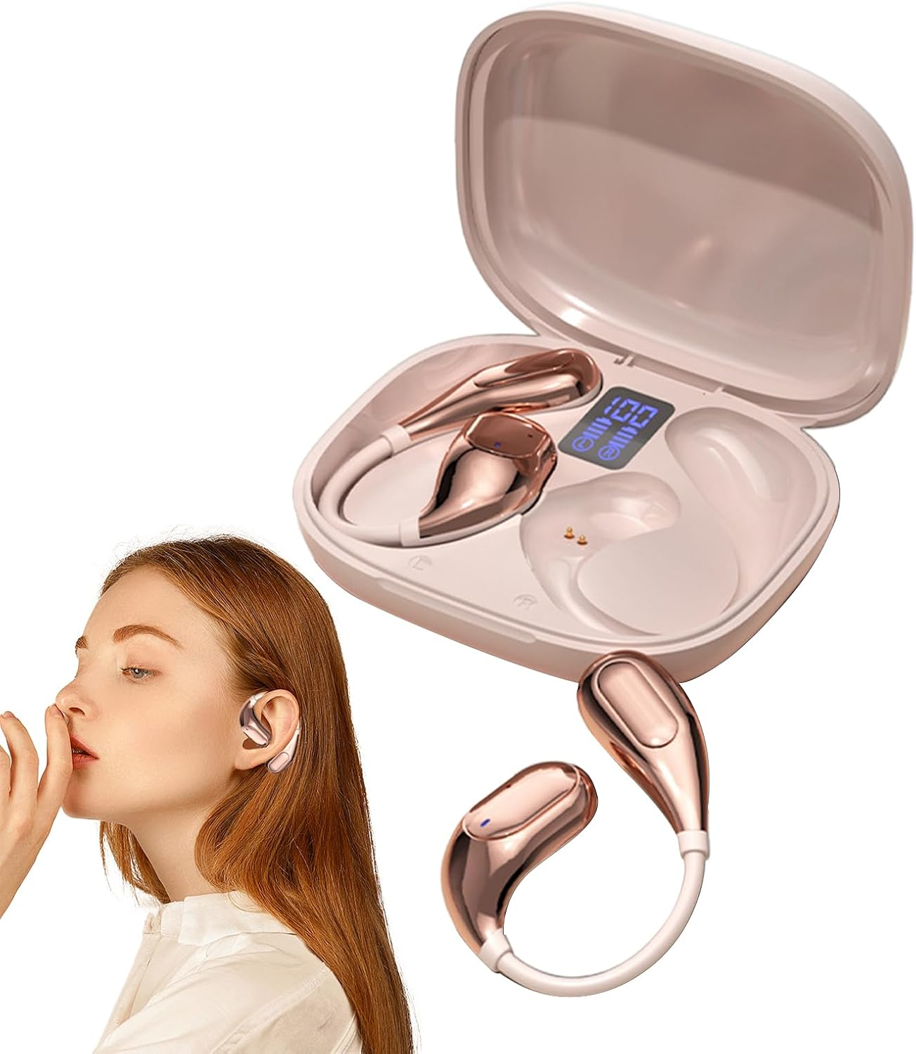 Wireless Headphones - Sports over Ear Earbuds,Long Playtime Earphone for Motorcycle Airplane Cycling Workout Game Travel Running Gym