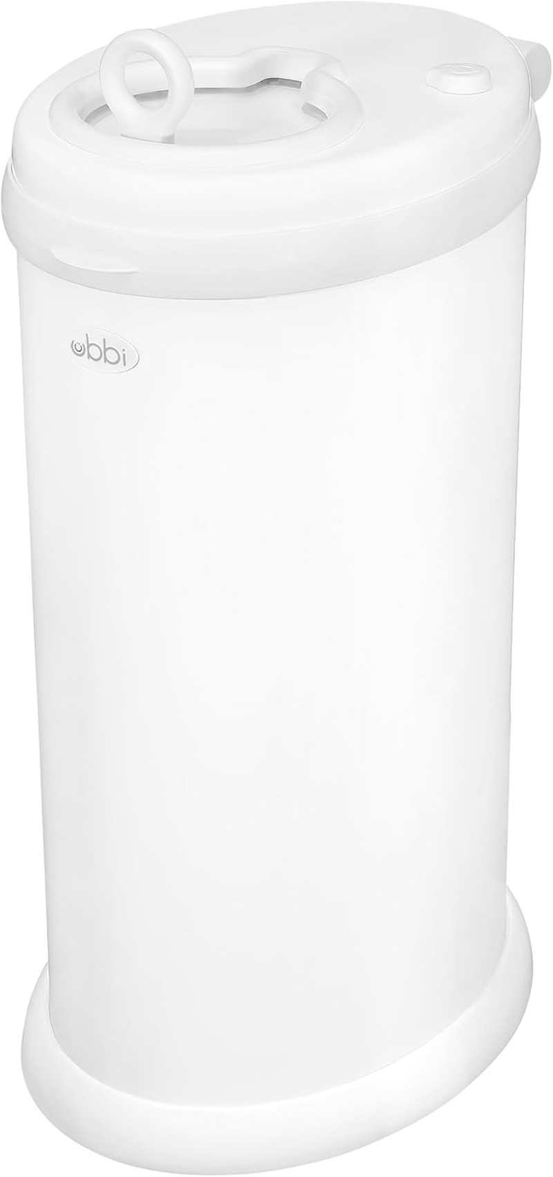 Ubbi Steel Diaper Pail, Odor Locking, No Special Bag Required, Award-Winning, Registry Must-Have, Matt White image number 1