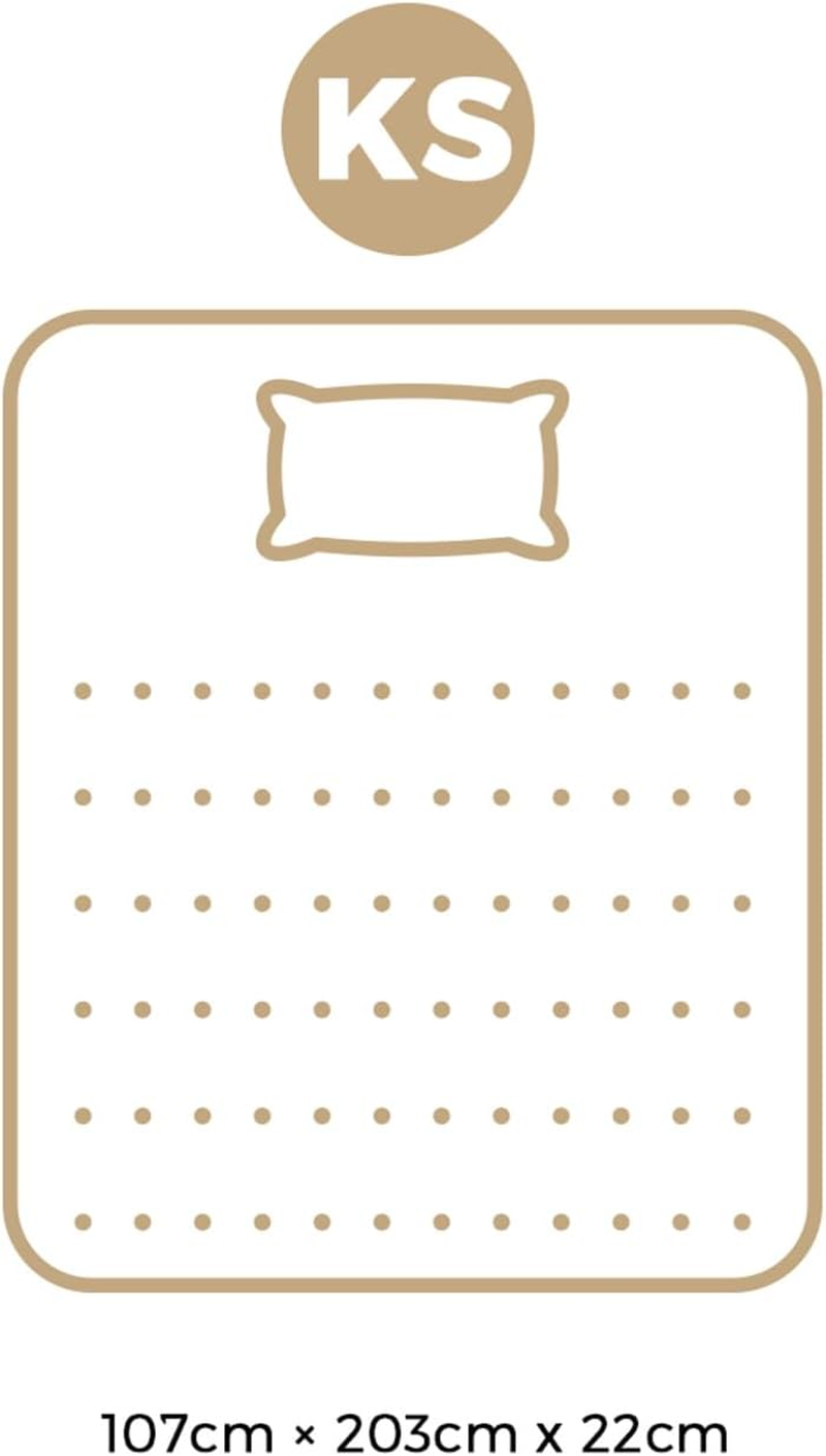 King Single Mattress BEDRA BEDDING 22Cm King Single Bed Mattress with 2Pcs Pillows Cool Gel with Bonnell Spring