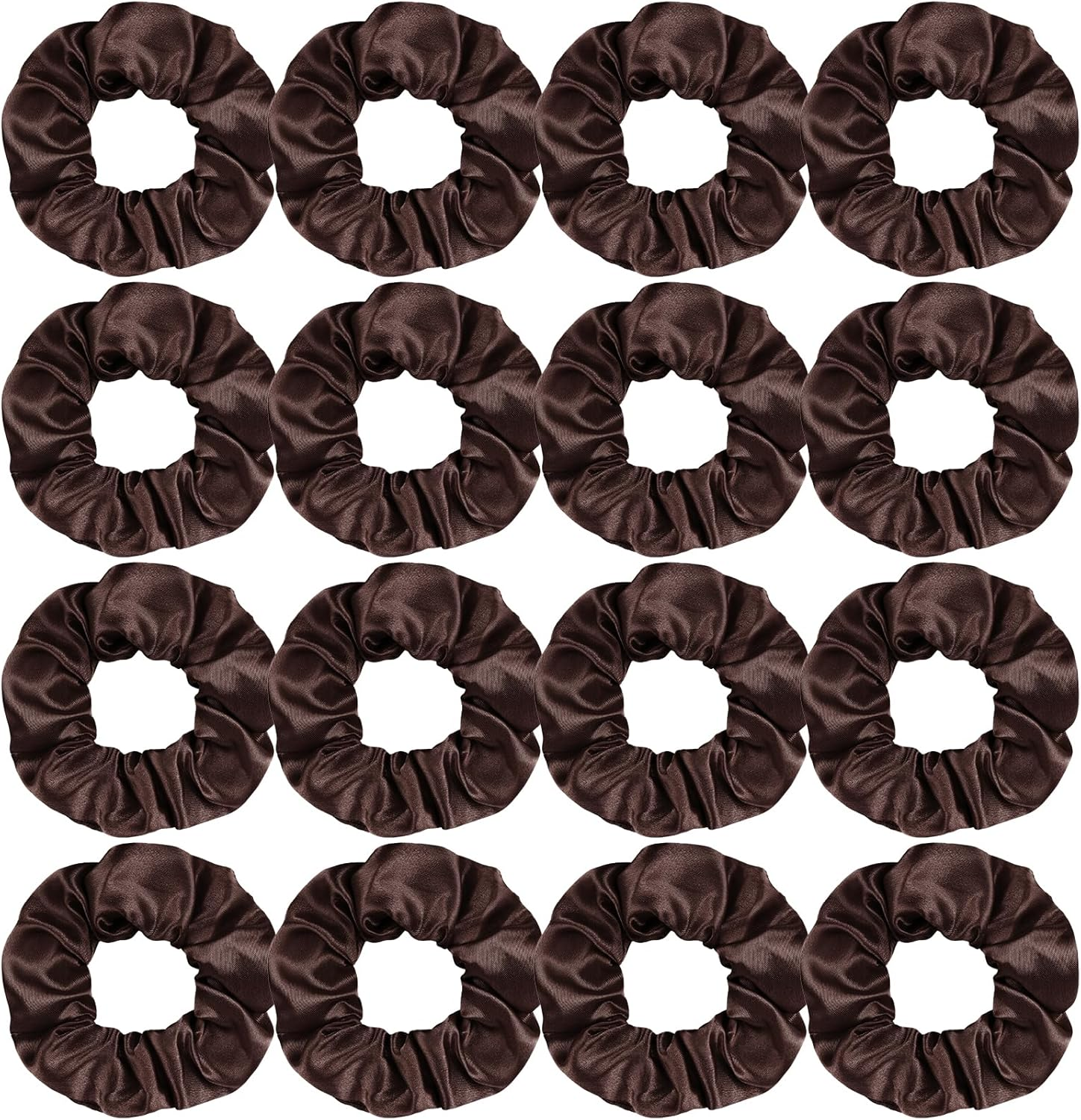 16 Pacs Satin Scrunchies Bridesmaid Proposal Gifts Hair Ties Scrunchies for Women Girls Bachelorette Party Favors (Light Blue)