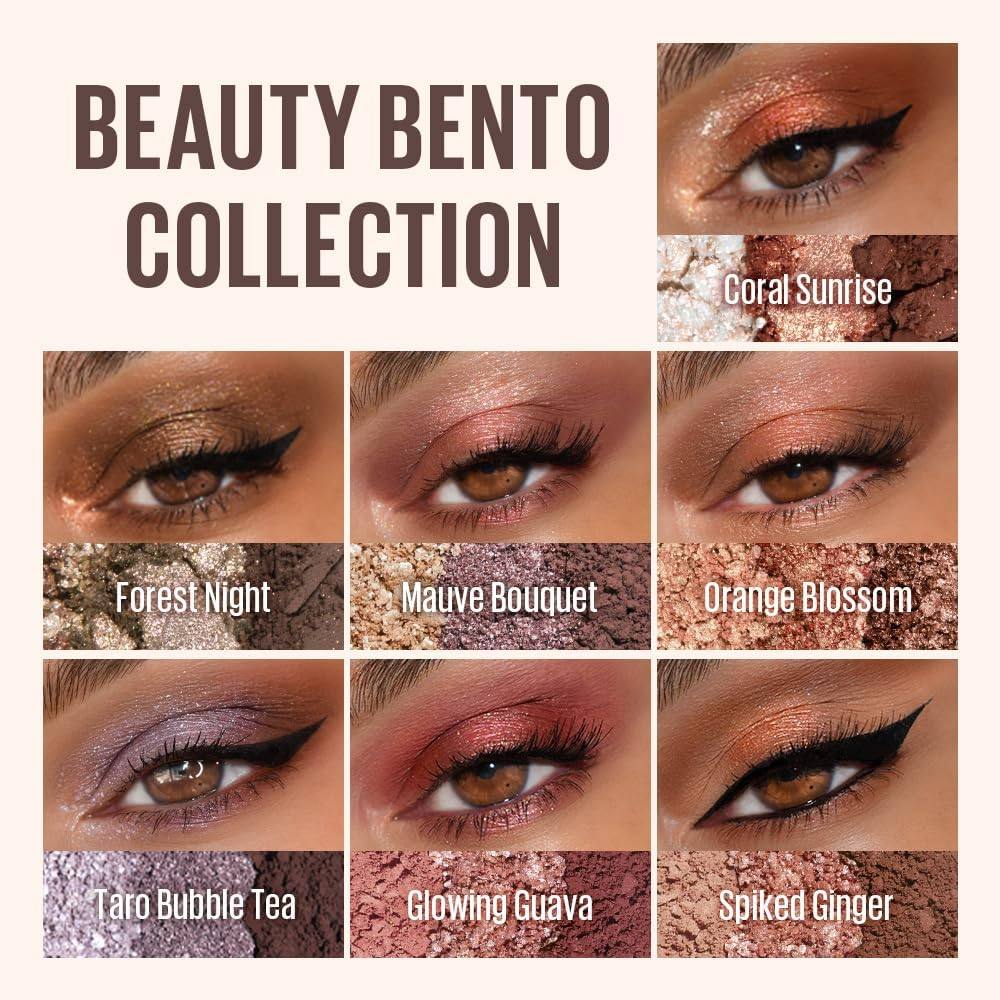 Beauty Bento Bouncy Shimmer Eyeshadow Trio 08 Chocolate Dahlia - Neutral Cocoa Cruelty-Free, Paraben-Free, Sulphate-Free, Phthalates-Free, K-Beauty image number 3
