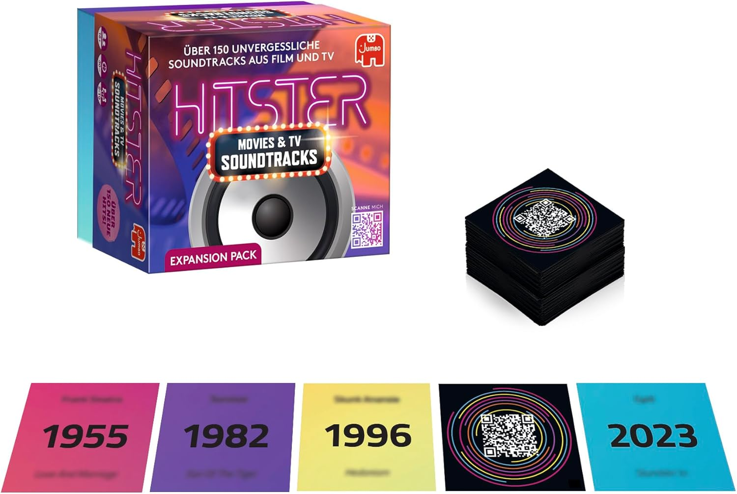 Jumbo Hitster - Music Card Game (Ages 19+) - 154 Cards - App Assisted - 2-10 Players image number 4