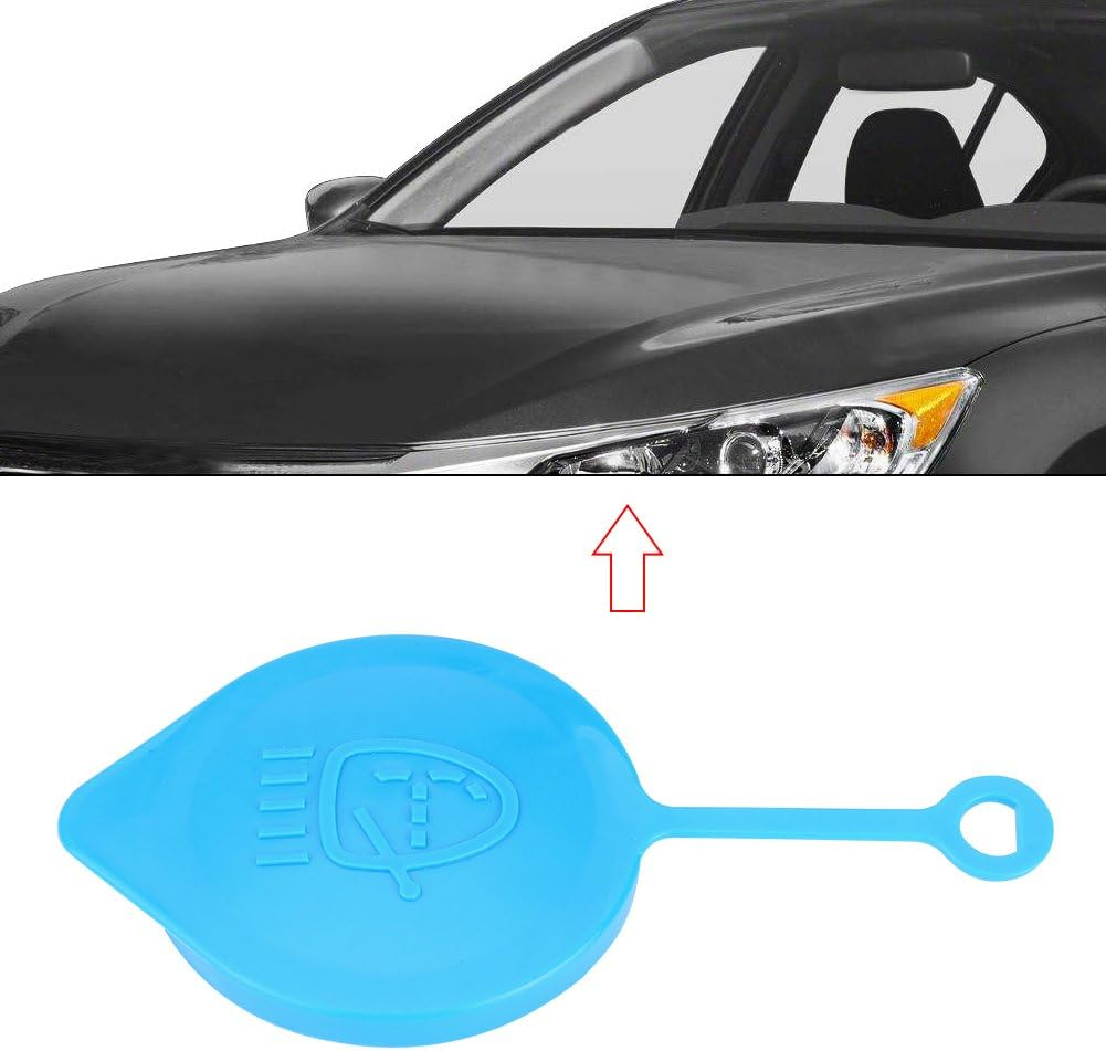 Yduupxe Car Windshield Washer Bottle Cap Cover Replacement Lid with Flexible Handle and Spray Water Sign for CRV CRX image number 4