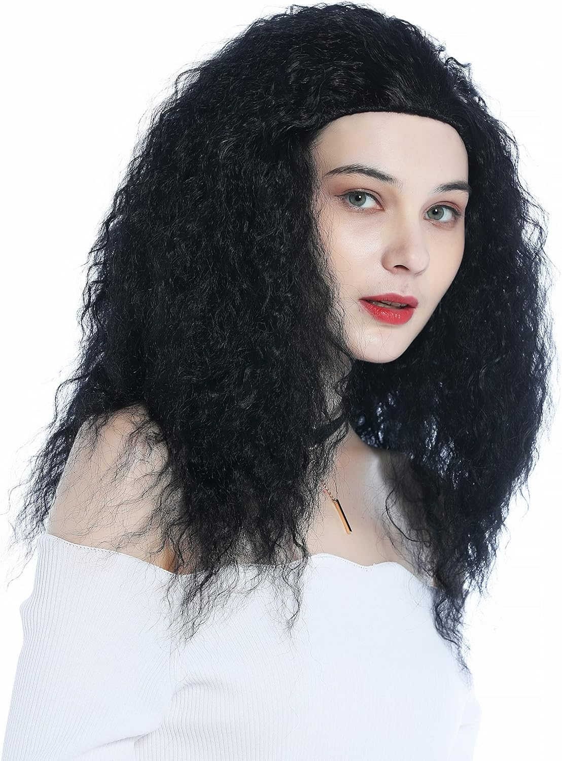 WIG ME up - ZM-1022-1 Women'S Wig Long Voluminous Frizzy Crepe Curls Black Caribbean Look