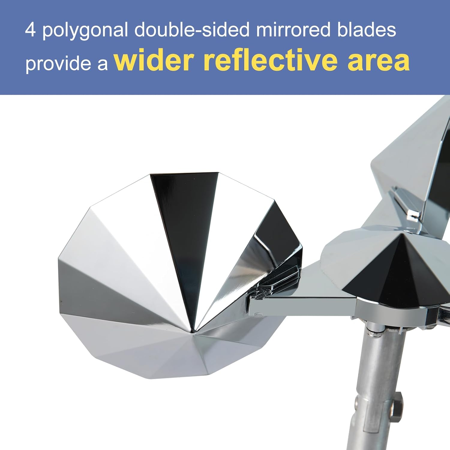 OFFO Bird Deterrent Reflective Spinning Device, Bird Scarer Keep Seagull Pigeon Woodpeckers and Other Birds Away for Outdoor Use Roofs Gardens image number 2